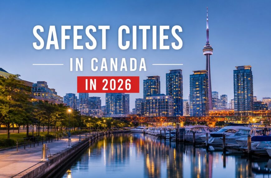 Discover the safest cities in Canada in 2026 based on crime rates, quality of life, family safety, healthcare, and livability. Explore the top secure Canadian cities for families, students, and newcomers.