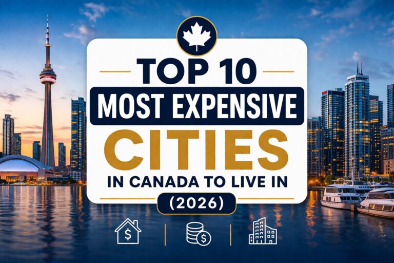 Discover the Top 10 Most Expensive Cities in Canada to Live in (2026), including housing costs, rent prices, and lifestyle expenses in major cities like Toronto, Vancouver, and more.