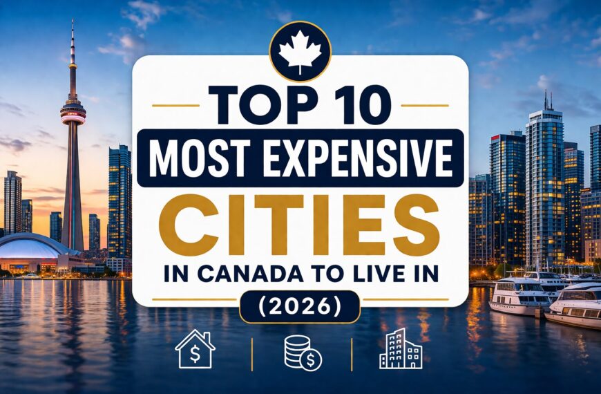 Discover the Top 10 Most Expensive Cities in Canada to Live in (2026), including housing costs, rent prices, and lifestyle expenses in major cities like Toronto, Vancouver, and more.