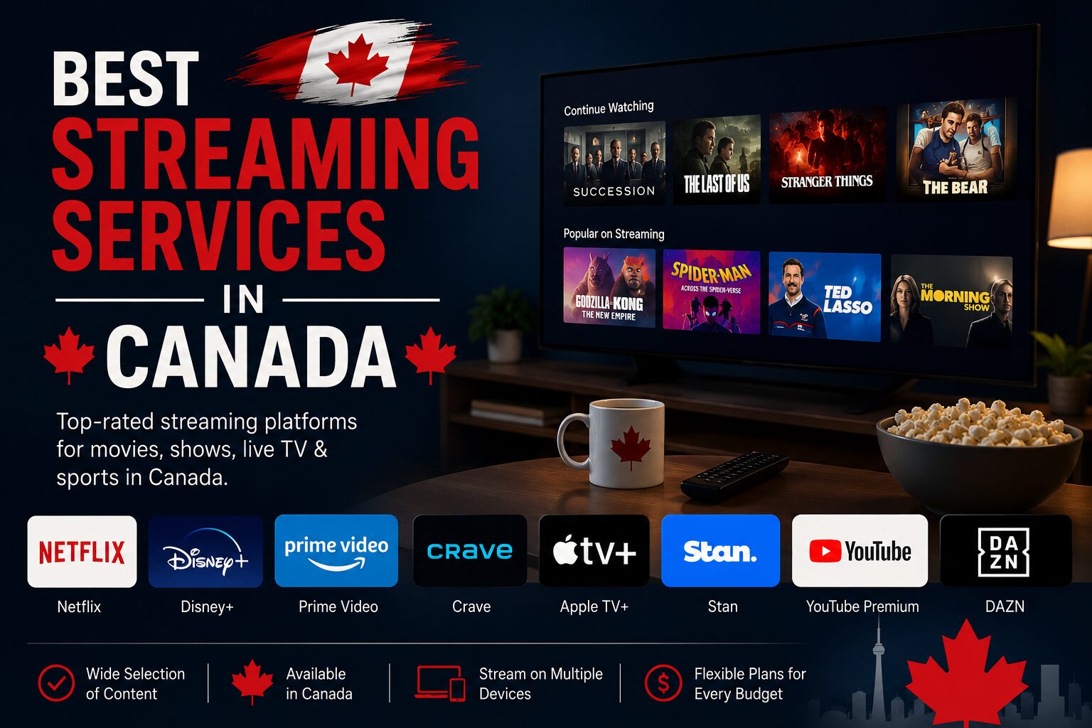 Top 10 Best Streaming Services in Canada for Movies & TV (2026)