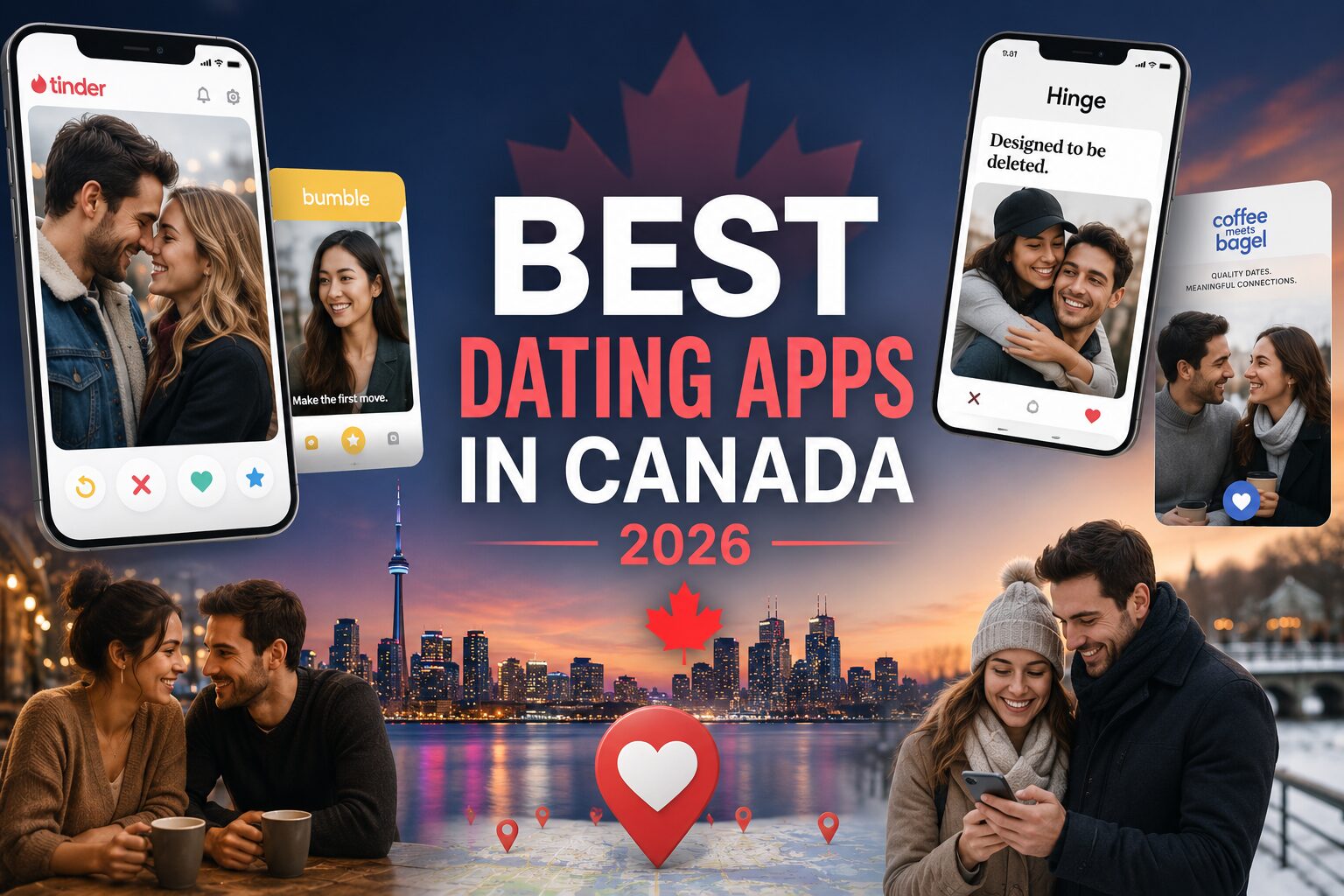 Best Free & Paid Dating Apps in Canada 2026: Honest Reviews & Rankings