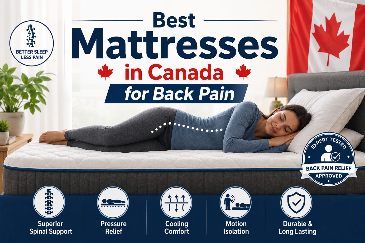 Best Mattresses in Canada for Back Pain & Comfort (2026)