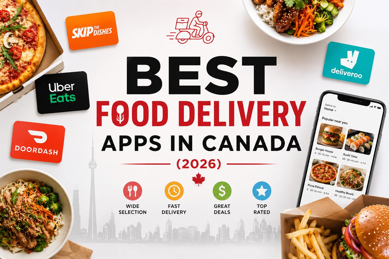 Top 10 Canadian Food Delivery Apps to Use in 2026